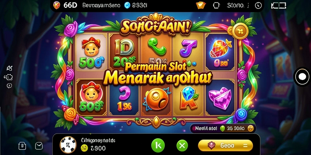 Tampilan gameplay Slot yang seru dan mengasyikkan di 66D.