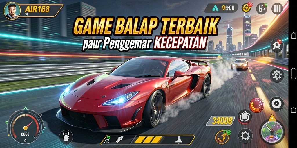 Tampilan gameplay menarik dari AIR168 dengan kecepatan yang mengesankan.