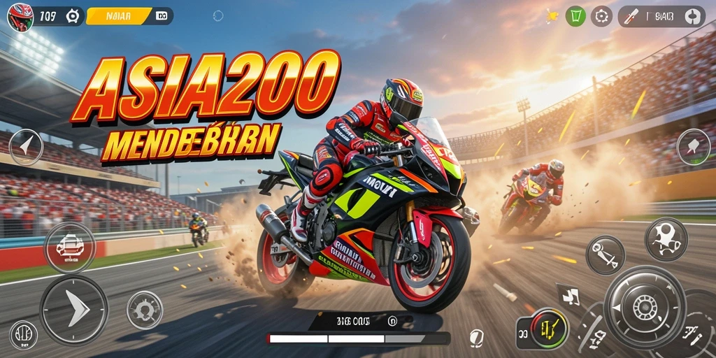 Tampilan gameplay ASIA200 yang seru dan menegangkan.