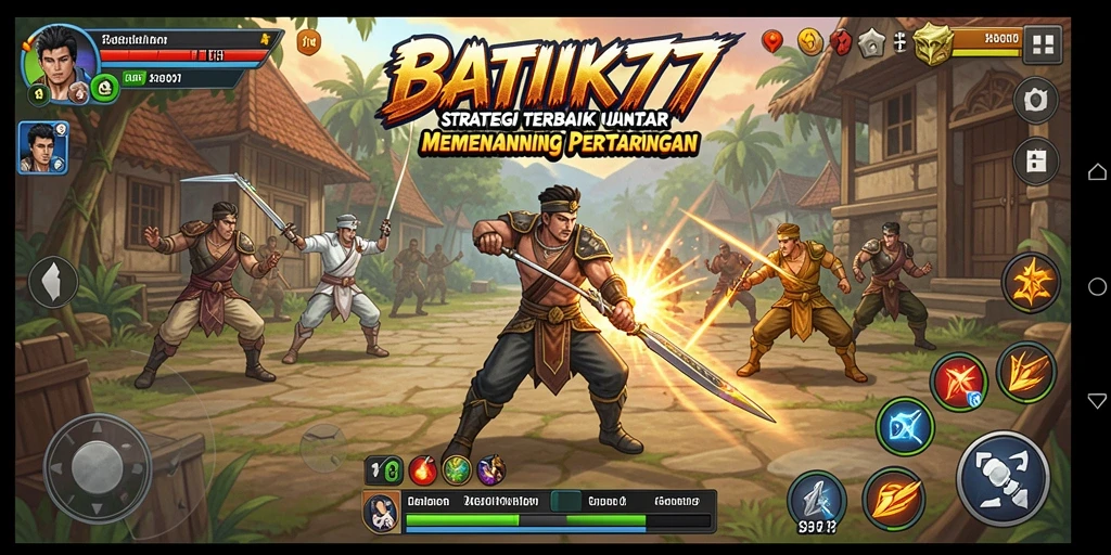 Tampilan menarik dari gameplay strategi BATIK77 yang menegangkan.