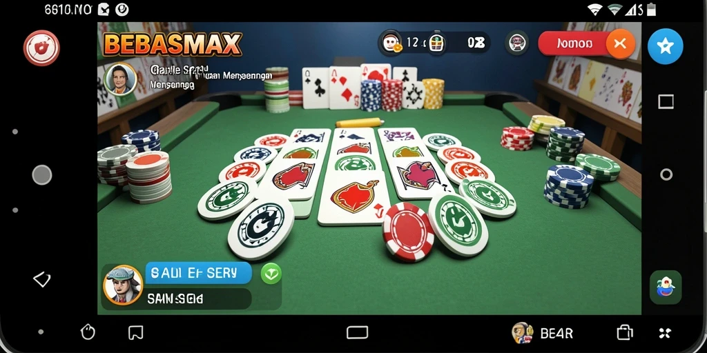 Tampilan gameplay seru dalam BEBASMAX yang penuh tantangan.
