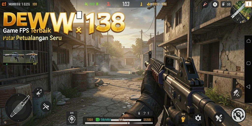 Tampilan gameplay seru DEWI138 dengan pertempuran FPS yang intens.