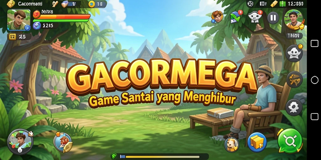 GACORMEGA menampilkan gameplay seru dan penuh warna.