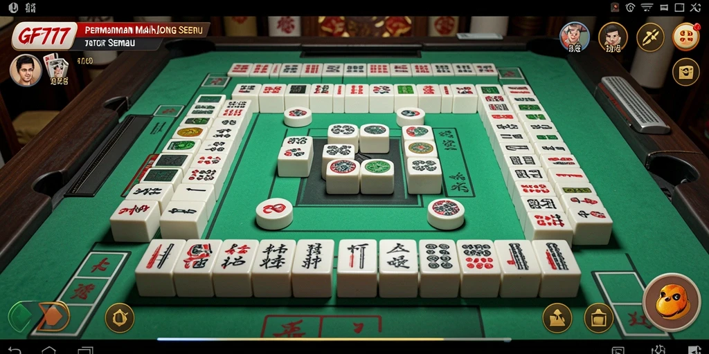 Tampilan gameplay seru di GF777 dengan Mahjong yang menantang.