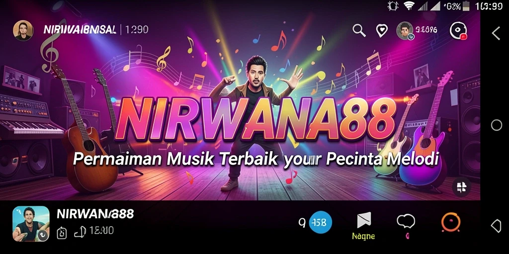 Tangkapan layar NIRWANA88 menampilkan aksi gameplay musik yang seru.