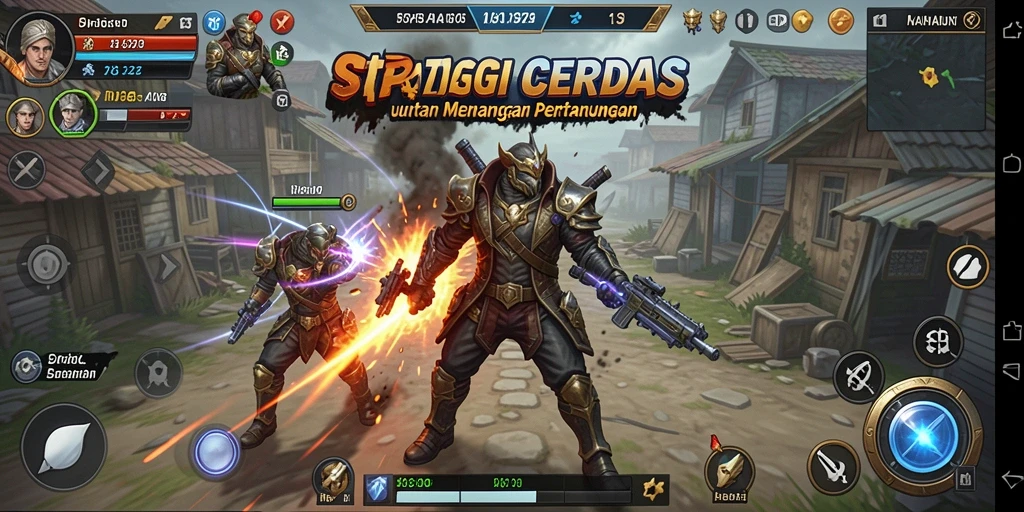 Tampilan gameplay menegangkan di RP8 dengan pertempuran strategi.