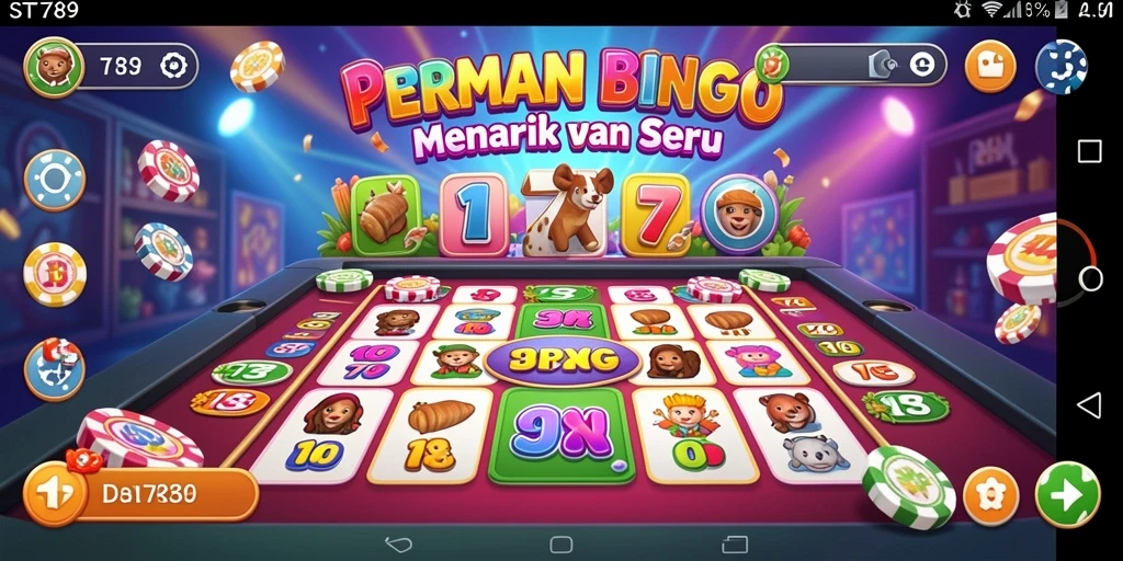 Tampilan gameplay Bingo yang seru dan interaktif.