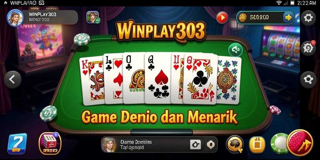 Menampilkan gameplay seru dari permainan Domino.